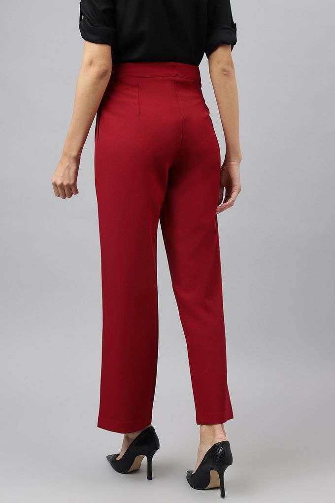Solid-Regular-Fit-Polyester-Women-s-Casual-Wear-Pants