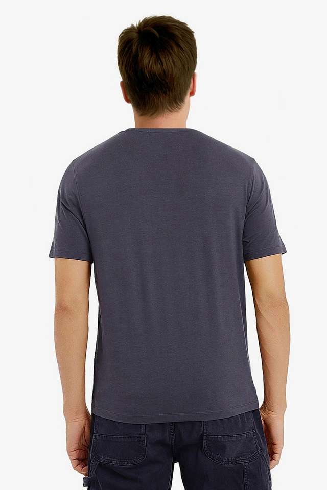 Solid-Cotton-Round-Neck-Men-s-T-Shirt