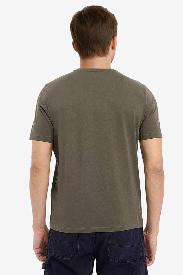 Solid-Cotton-Slim-Fit-Men-T-Shirt