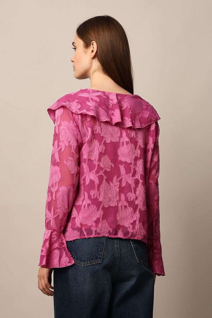 Floral-Polyester-Regular-Fit-Women-s-Top