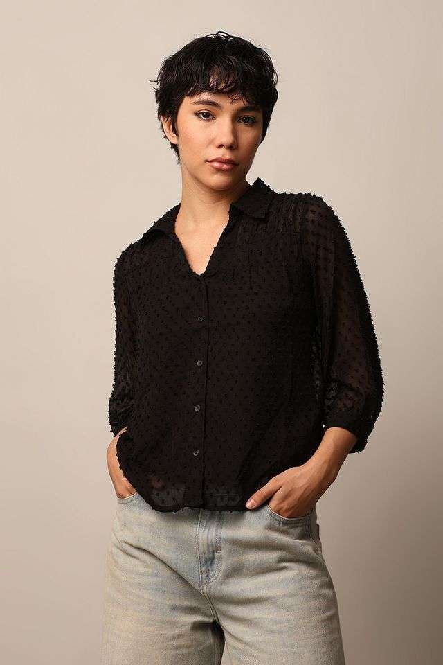 Embroidered-Polyester-Regular-Fit-Women-s-Top