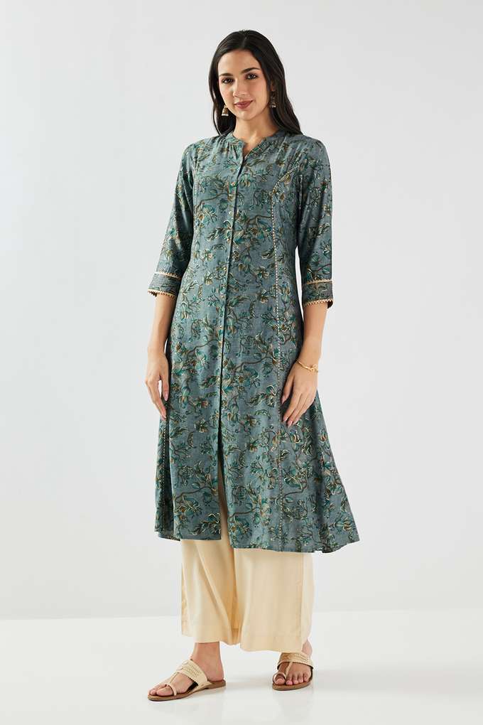 Printed-Blended-Fabric-Relaxed-Fit-Women-s-Kurta