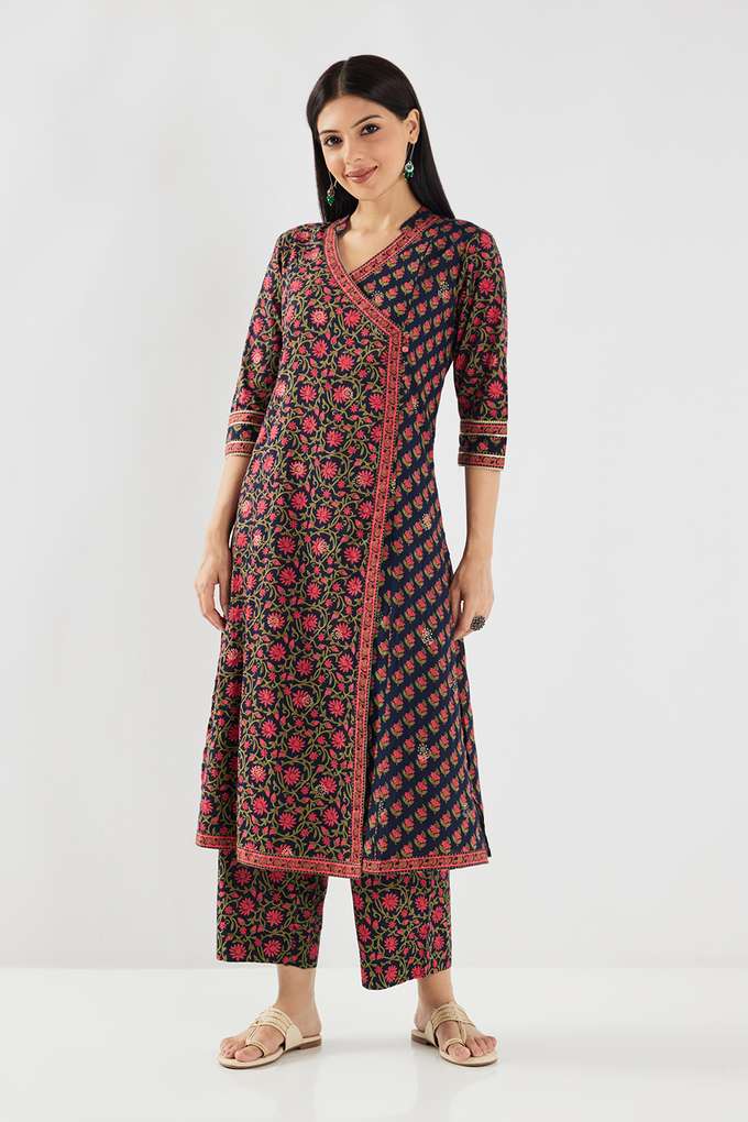 Printed-Blended-Fabric-Straight-Fit-Women-s-Palazzos