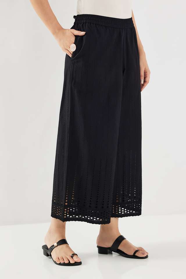 Schiffli-Blended-Fabric-Straight-Fit-Women-s-Palazzos