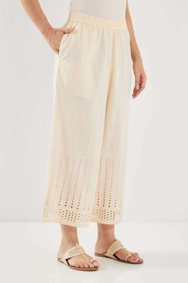 Schiffli-Blended-Fabric-Straight-Fit-Women-s-Palazzos