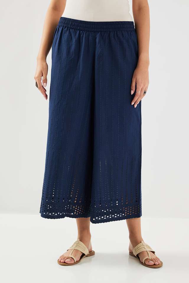 Schiffli-Blended-Fabric-Straight-Fit-Women-s-Palazzos