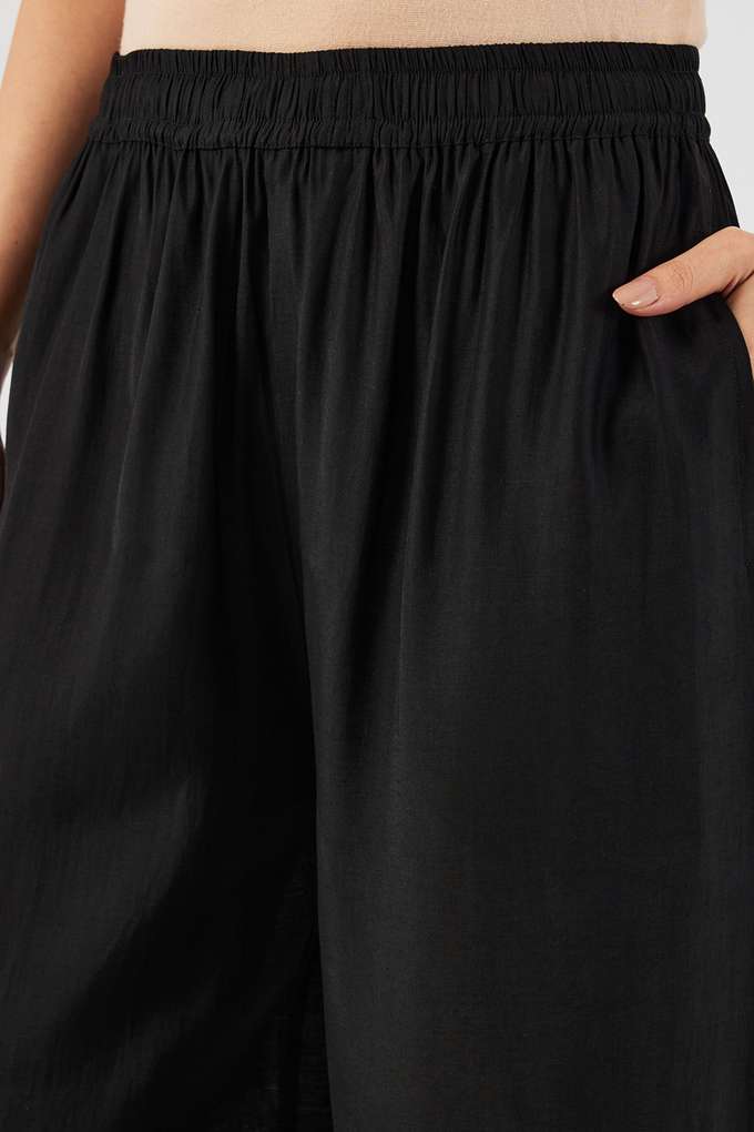 Solid-Chanderi-Straight-Fit-Women-s-Palazzos