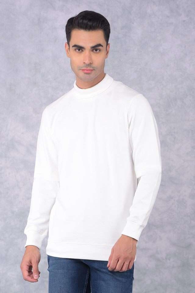 Solid-Polyester-Turtle-Neck-Men-s-Sweatshirt