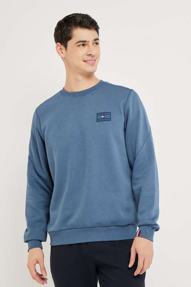 Solid-Cotton-Round-Neck-Men-s-Sweatshirt