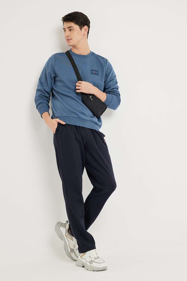 Solid-Cotton-Round-Neck-Men-s-Sweatshirt