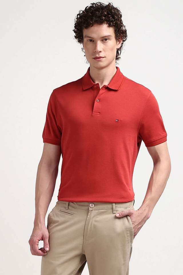 Solid-Cotton-Polo-Men-s-T-Shirt