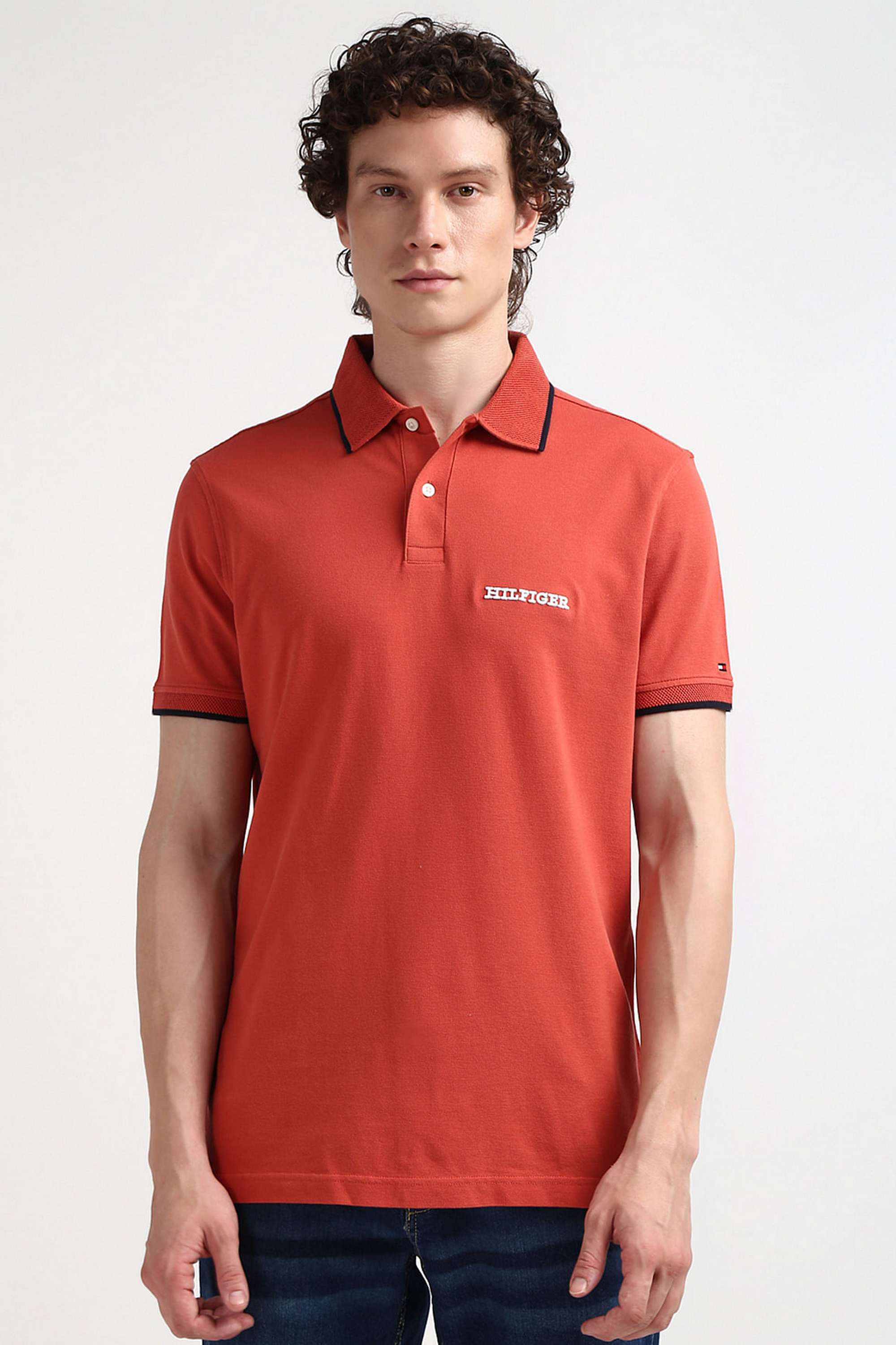 Solid-Cotton-Regular-Fit-Men-Polo-T-Shirt