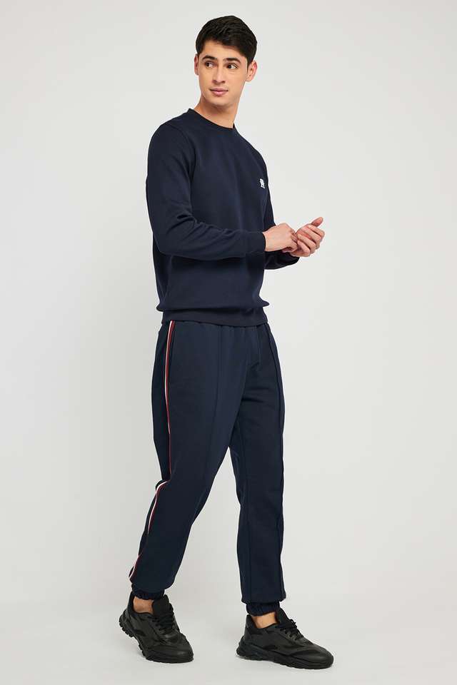 Solid-Cotton-Regular-Fit-Men-s-Track-Pants