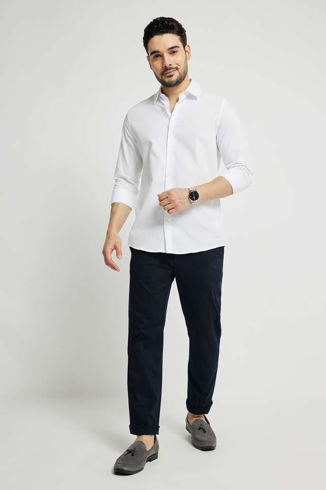 Solid-Cotton-Regular-Fit-Men-s-Casual-Trousers