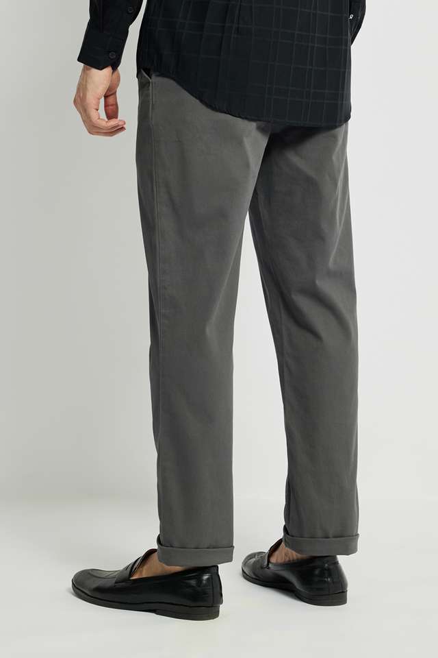 Solid-Cotton-Regular-Fit-Men-s-Casual-Trousers