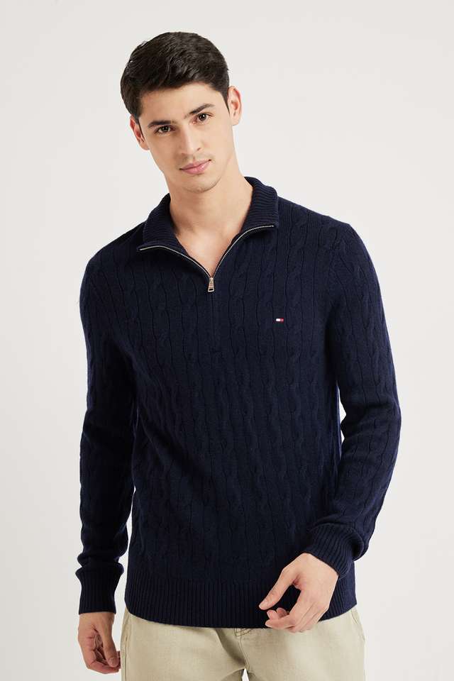 Solid-Blended-Fabric-Regular-Fit-Men-s-Casual-Jacket