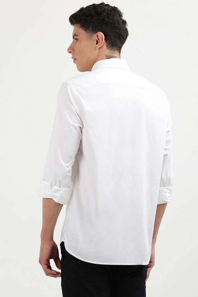 Solid-Cotton-Regular-Fit-Men-s-Casual-Shirt