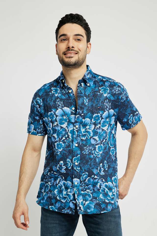 Printed-Linen-Regular-Fit-Men-s-Casual-Wear-Shirt