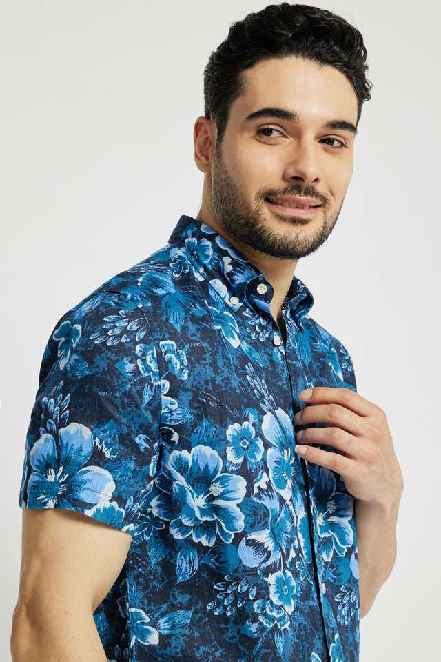 Printed-Linen-Regular-Fit-Men-s-Casual-Wear-Shirt