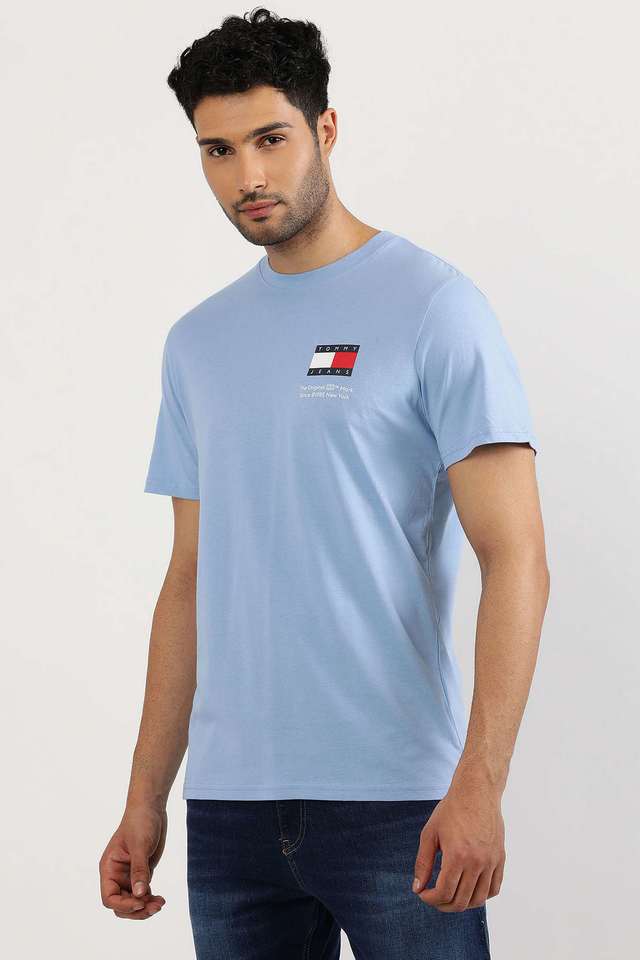 Solid-Cotton-Regular-Fit-Men-T-Shirt