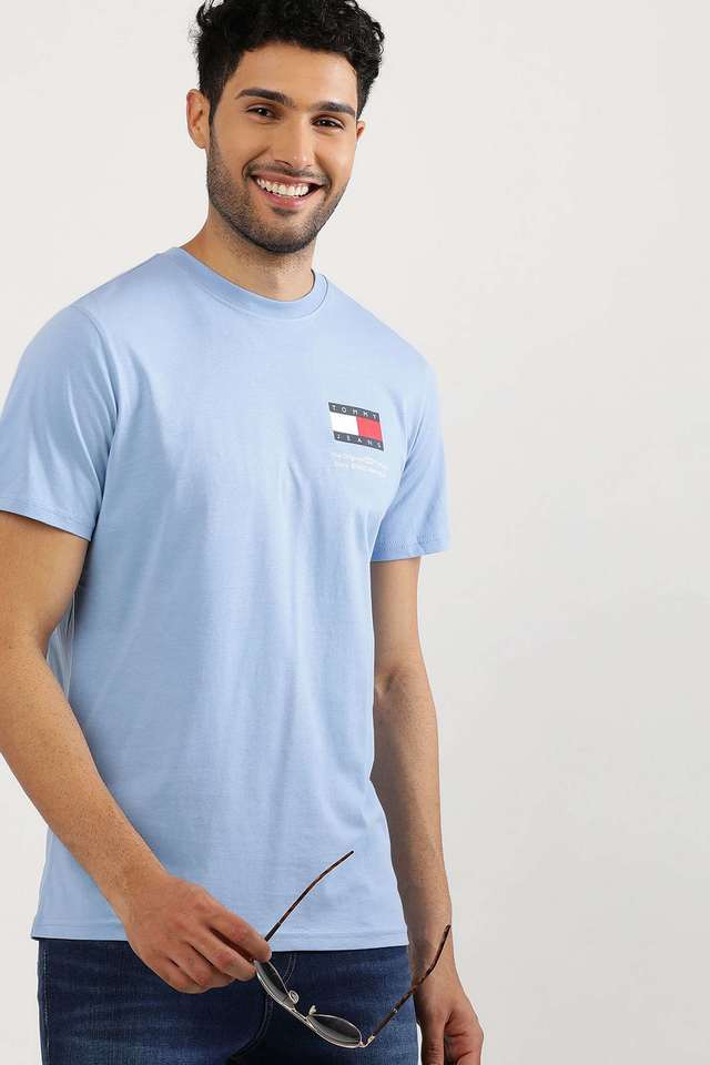 Solid-Cotton-Regular-Fit-Men-T-Shirt