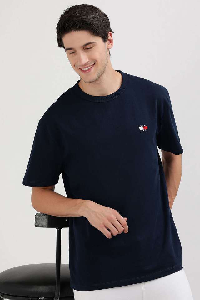 Solid-Cotton-Round-Neck-Men-s-T-Shirt