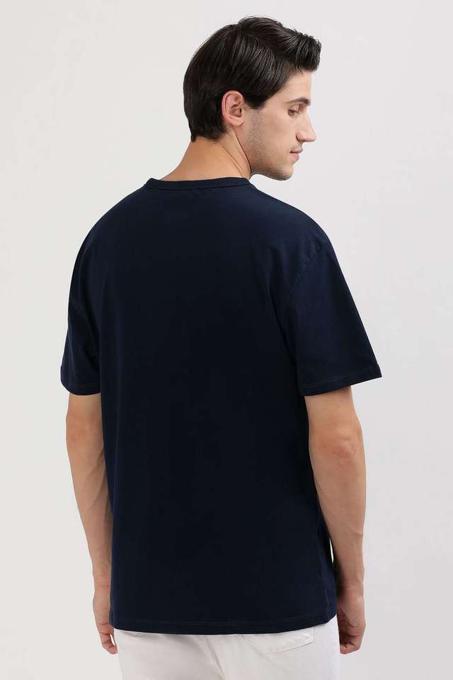 Solid-Cotton-Round-Neck-Men-s-T-Shirt