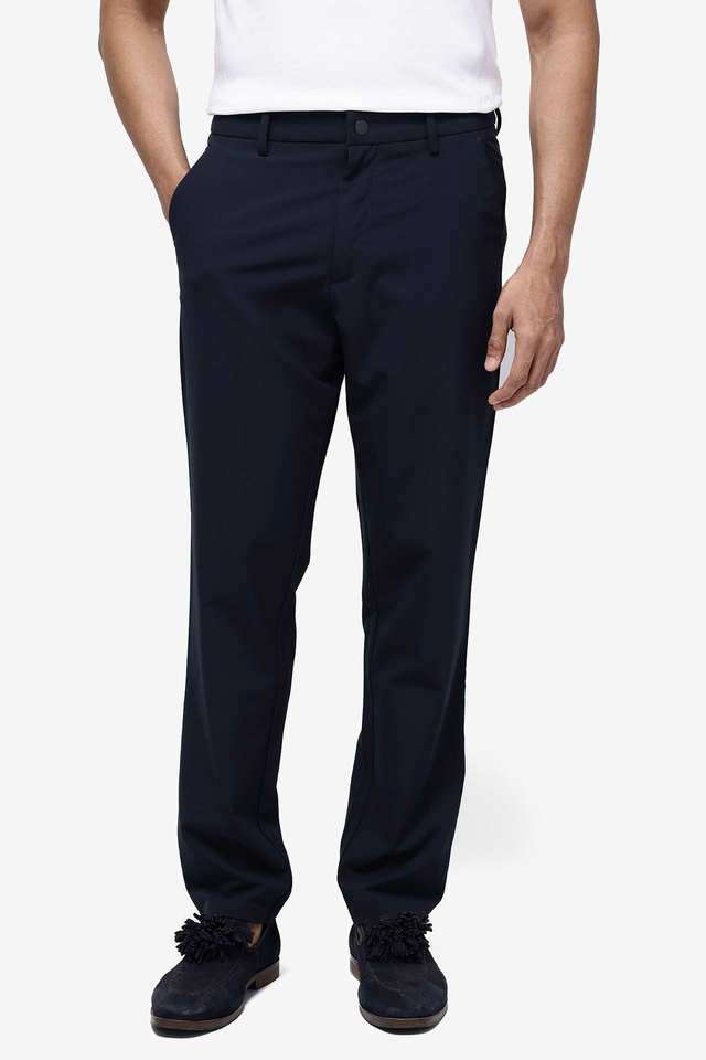 Solid-Cotton-Regular-Fit-Men-s-Casual-Trousers