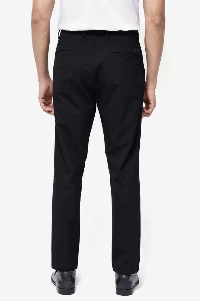 Solid-Cotton-Regular-Fit-Men-s-Casual-Trousers