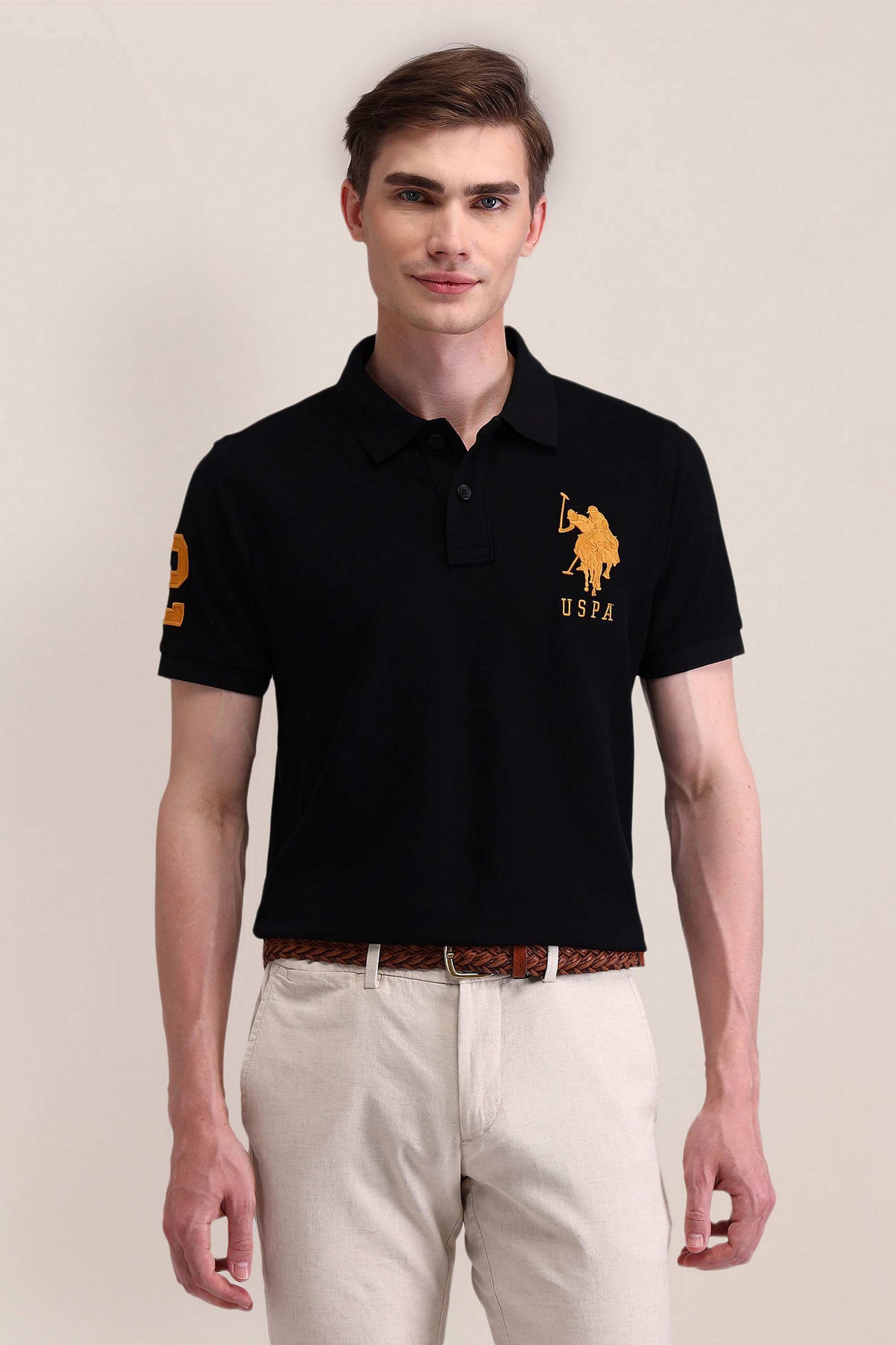 Solid-Cotton-Regular-Fit-Men-Polo-T-Shirt