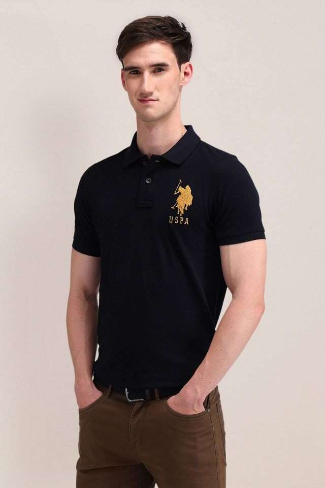 Solid-Cotton-Slim-Fit-Men-Polo-T-Shirt