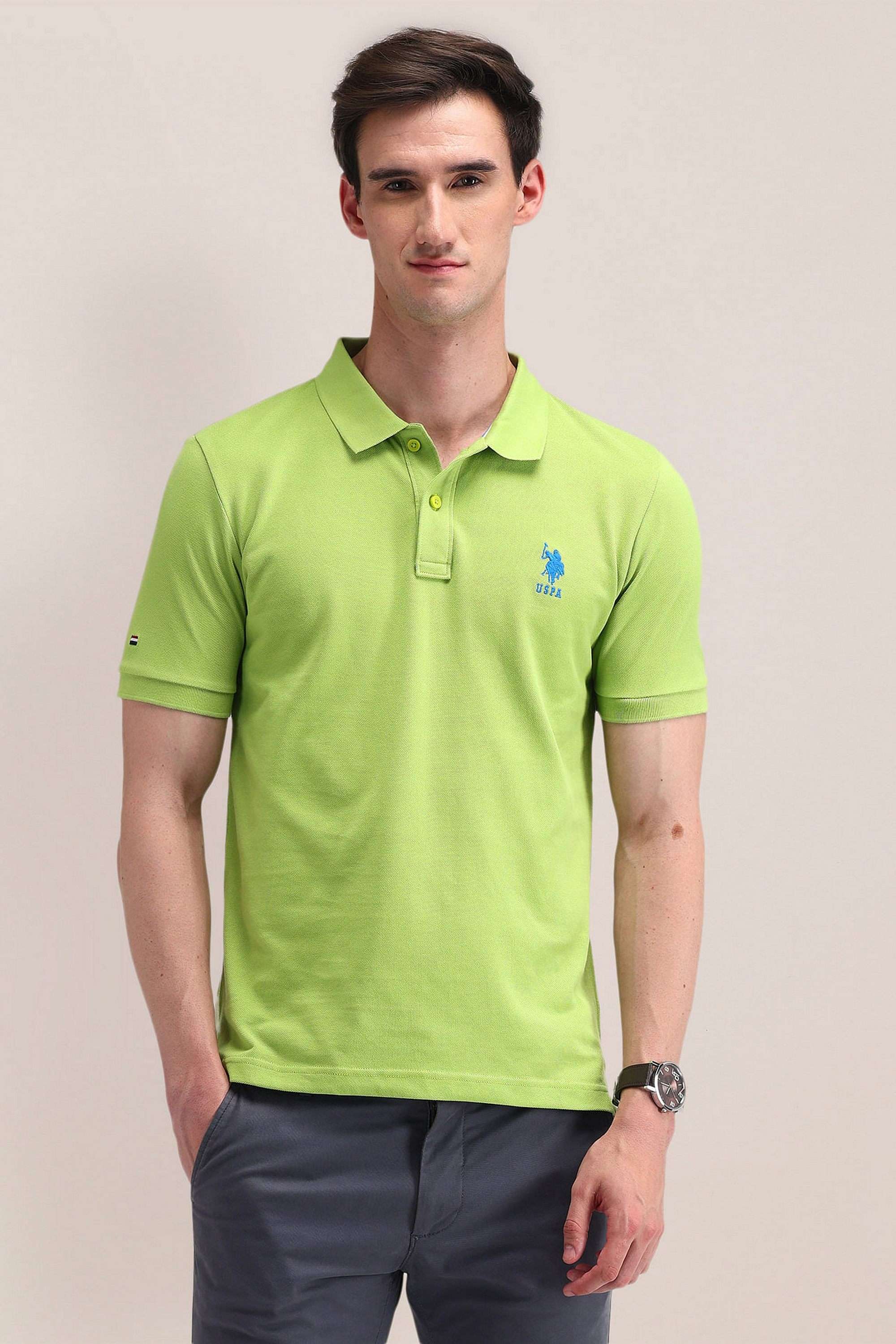 Solid-Cotton-Slim-Fit-Men-Polo-T-Shirt