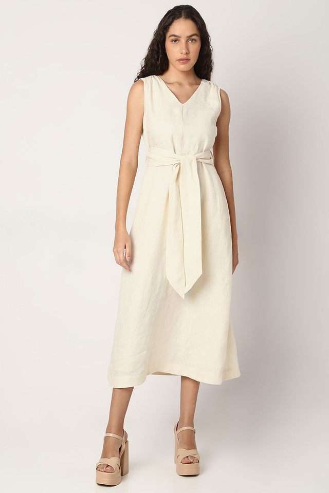 linean dress READY TO SHIP Elegant Linen Maxi Dress