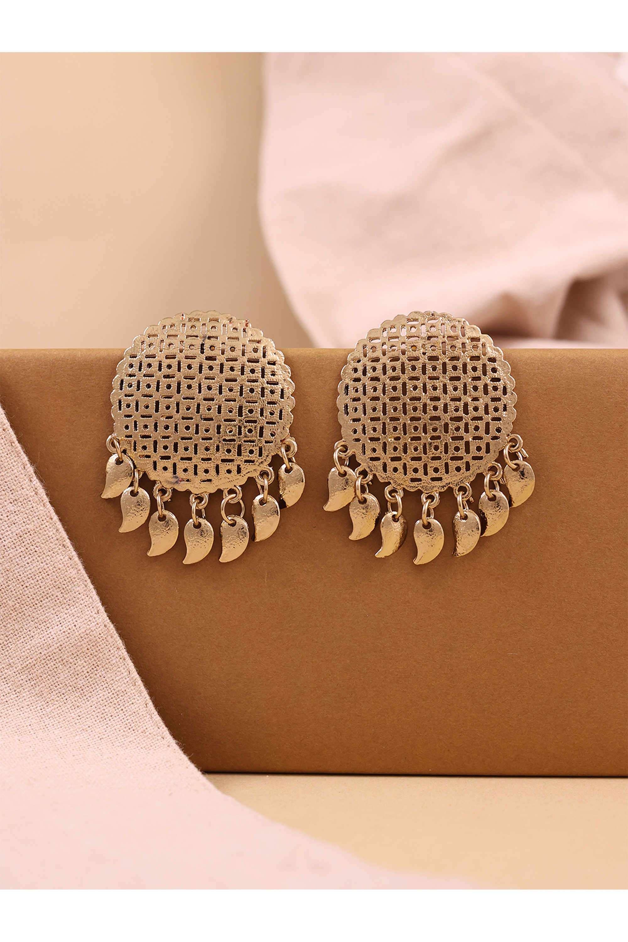 Metal-Casual-Wear-Women-Earrings