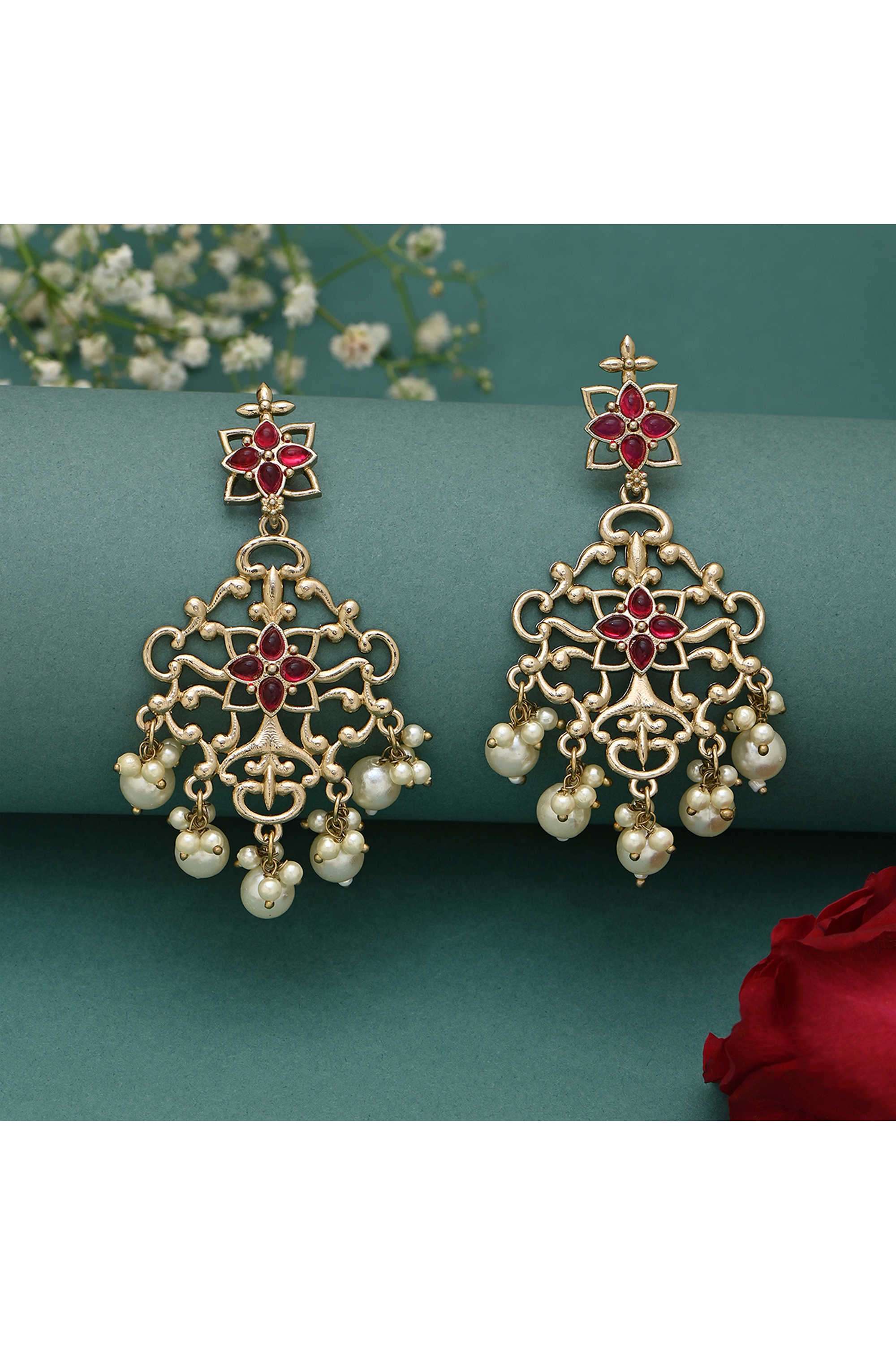 Kunzite-Metal-Casual-Wear-Women-Earrings