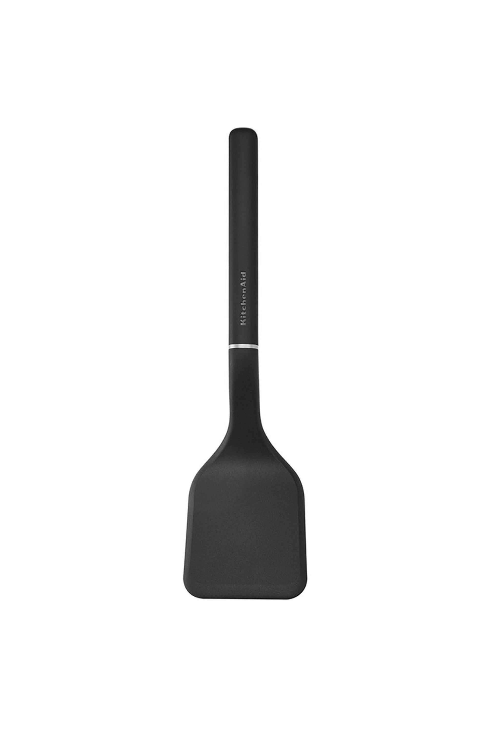 Premium-Onyx-Black-Solid-Turner-|-Heat-Resistant-Nylon-Spatula -Non-Stick-&-Dishwasher-Safe