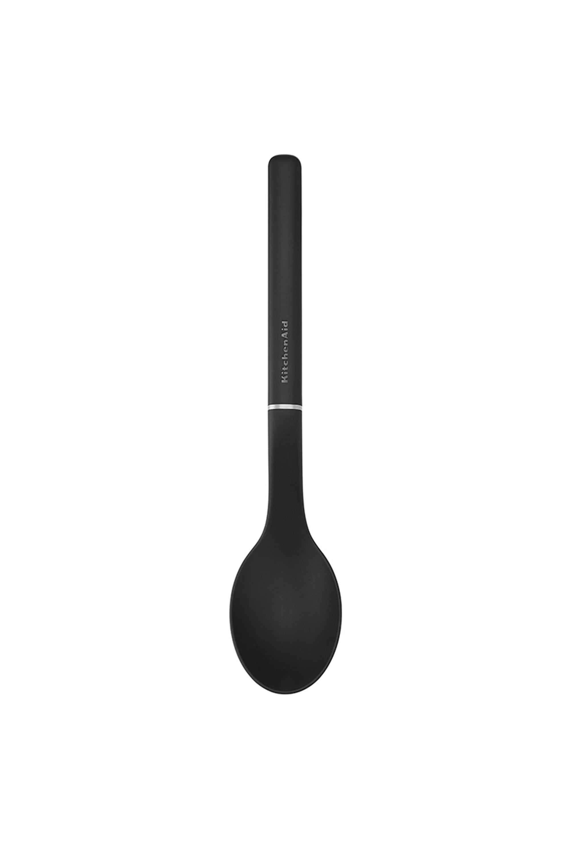 Premium-Onyx-Black-Basting-Spoon|Heat-Resistant-Nylon-Cooking-Spoon -Non-Stick-Safe-&Dishwasher-Safe