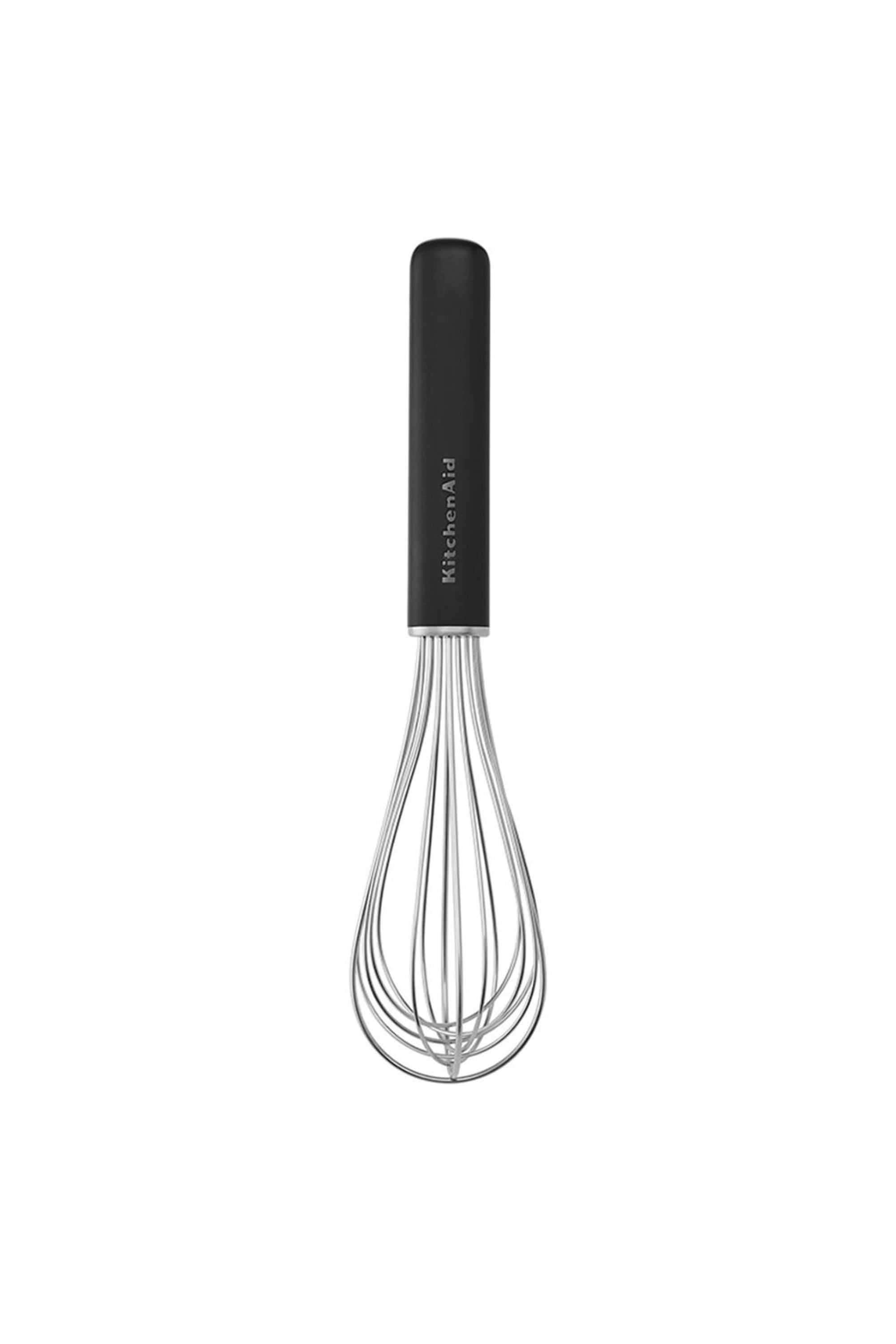 Premium-Onyx-Black-Utility-Whisk-|-Stainless-Steel-Balloon-Whisk -Ergonomic-&-Dishwasher-Safe