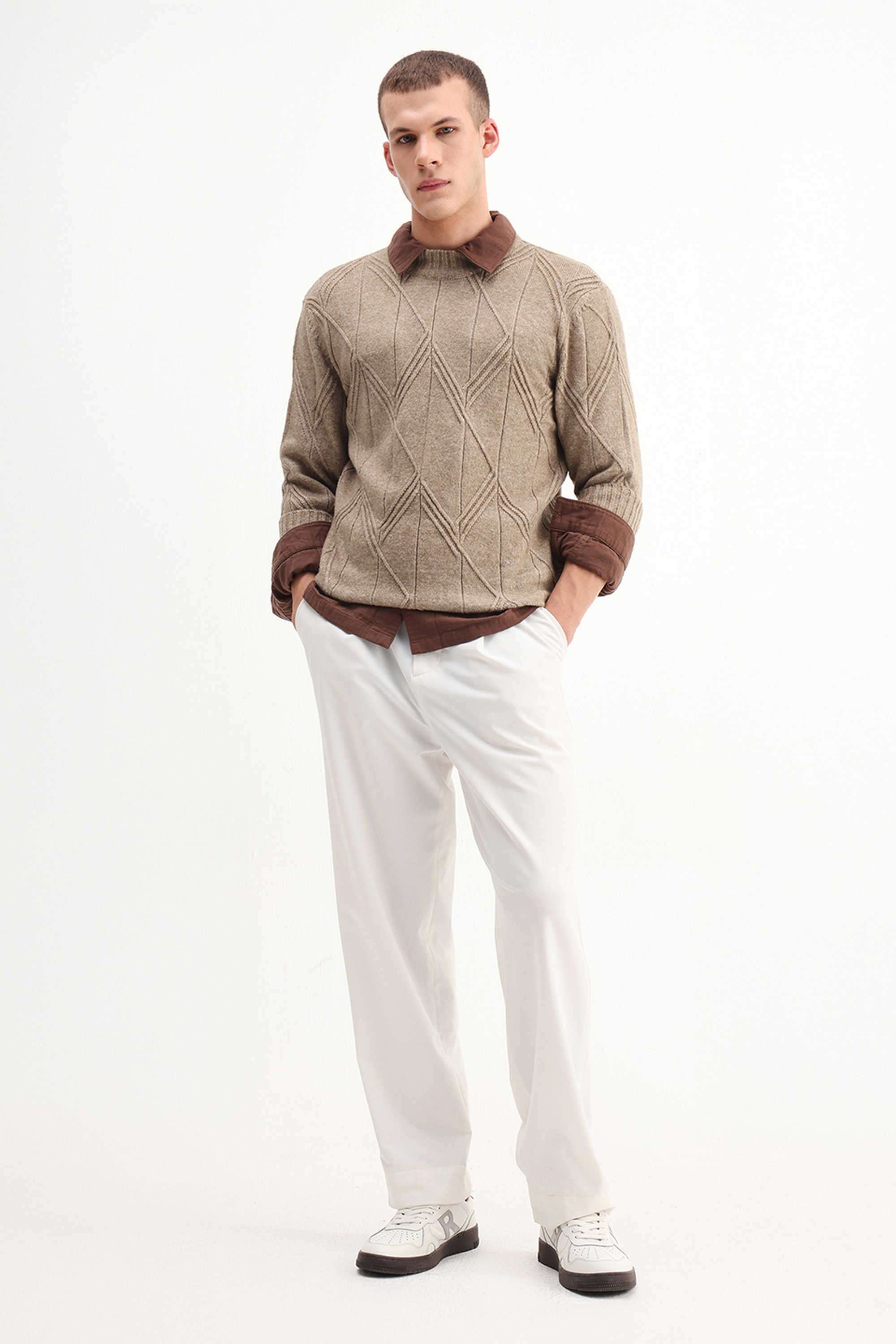 Solid-Polyester-Round-Neck-Men-s-Sweatshirt