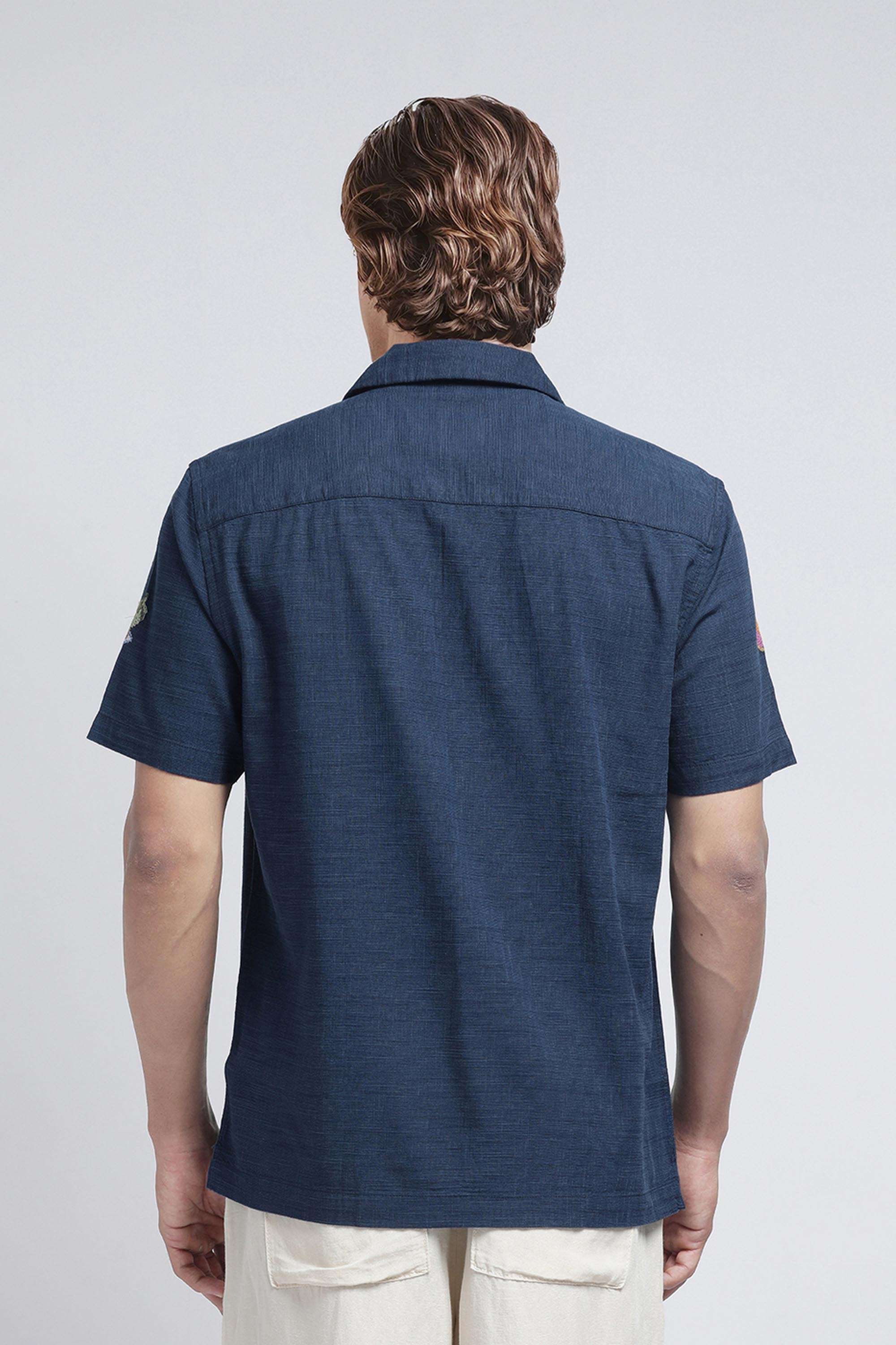 Solid-Cotton-Regular-Fit-Men-s-Casual-Shirt