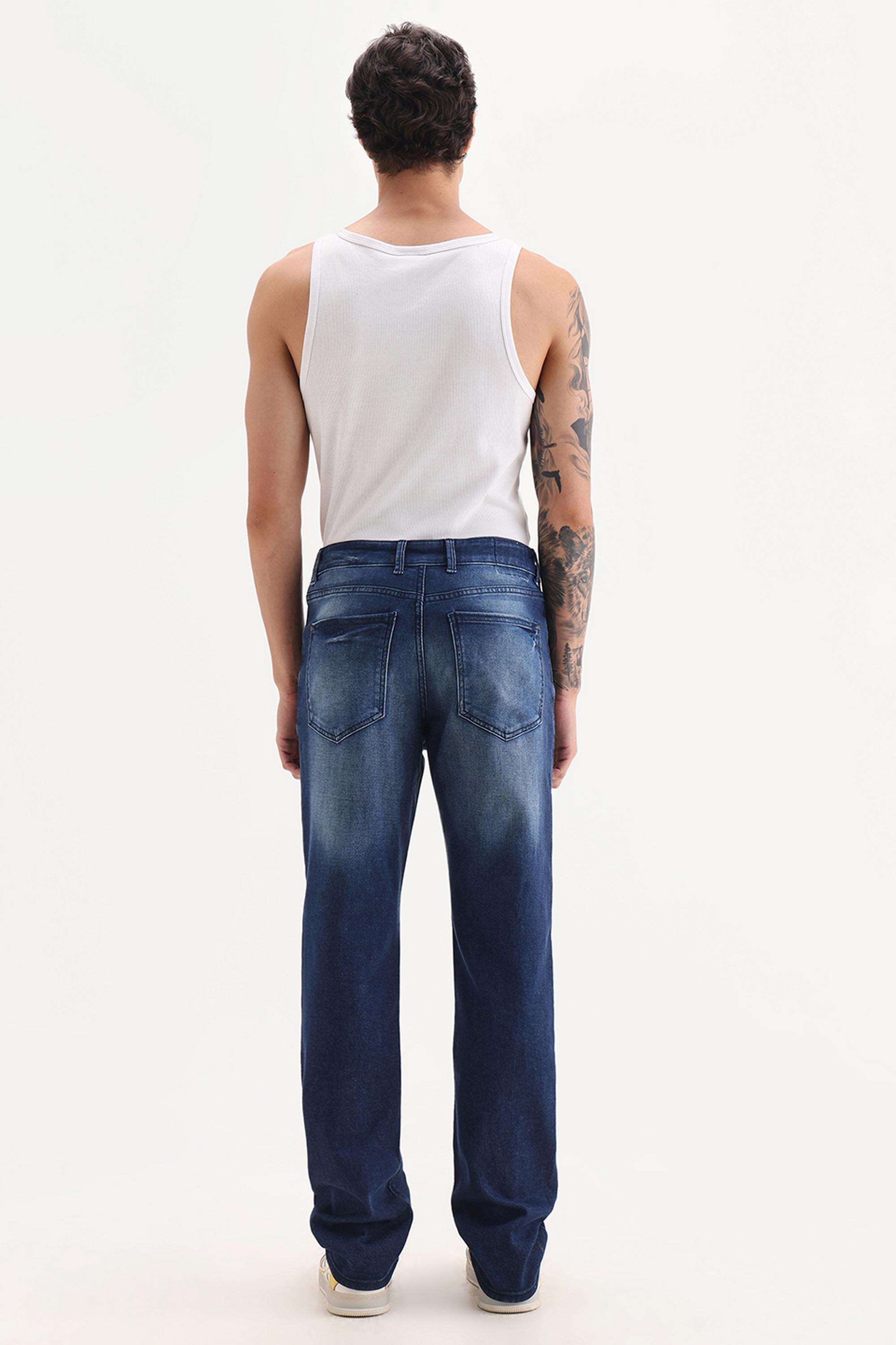Solid-Cotton-Regular-Fit-Men-s-Jeans