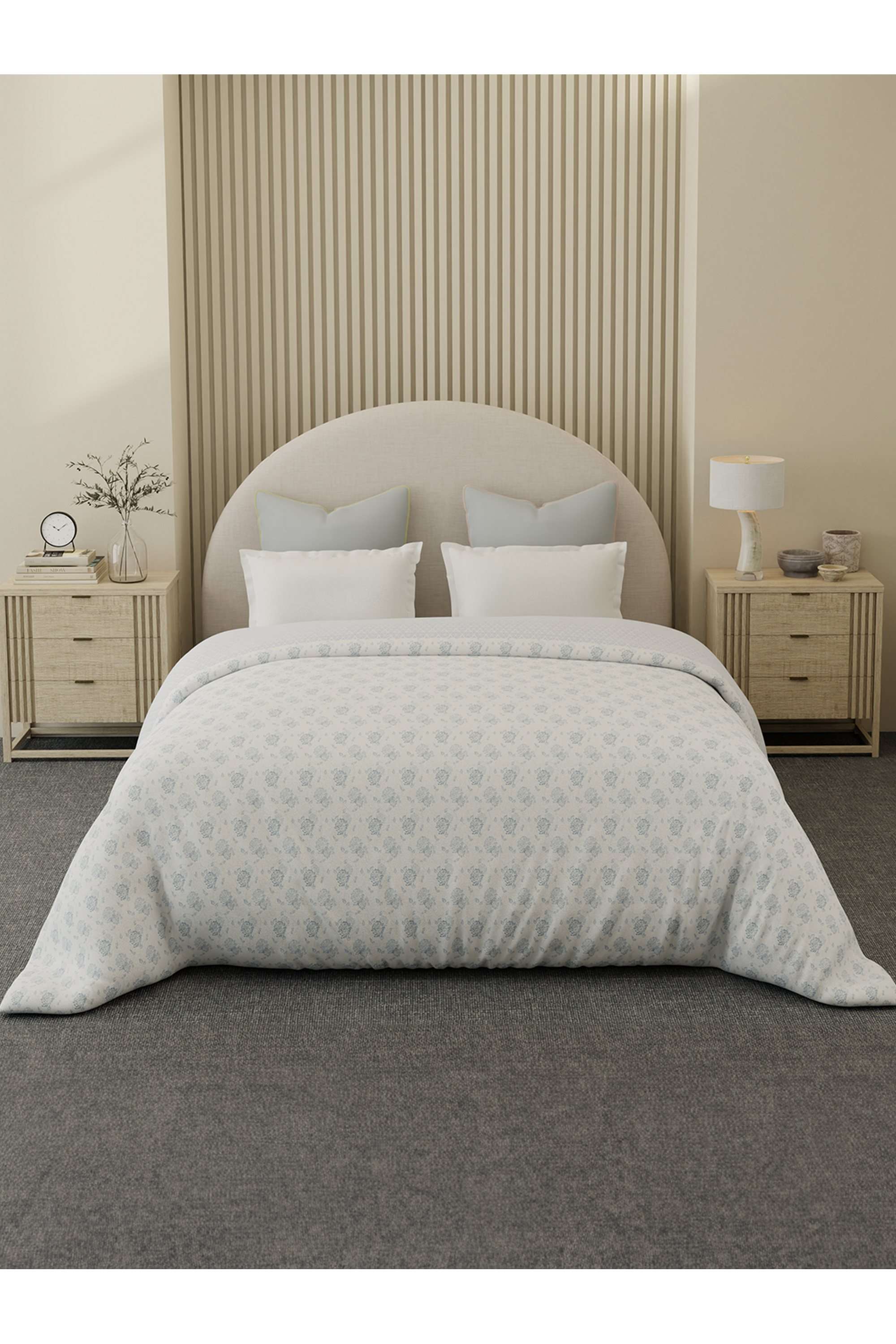 Cottage-Garden-100--Cotton-300-TC-Blue-Floral-Reversible-Double-Size-Comforter---Pack-of-1