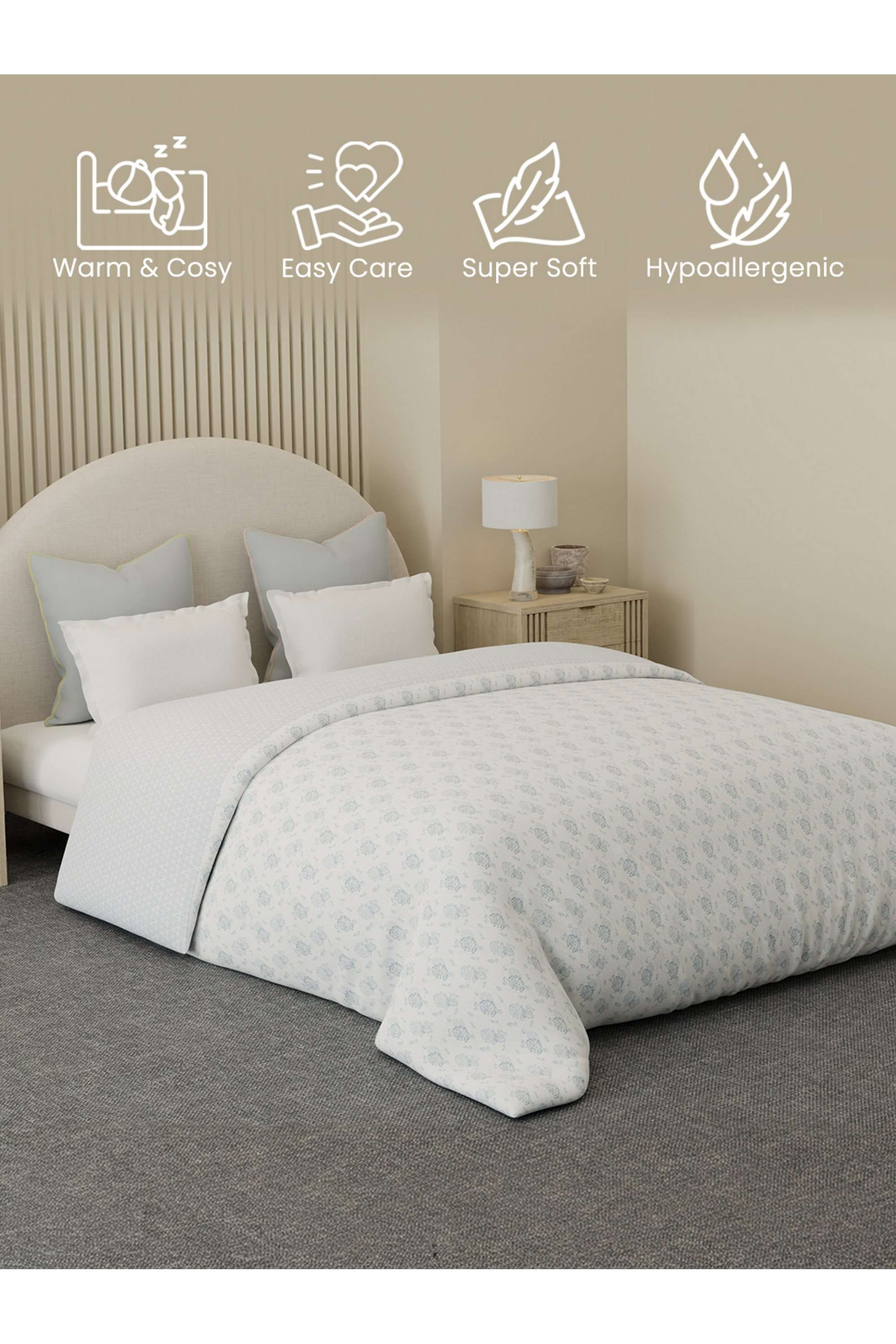 Cottage-Garden-100--Cotton-300-TC-Blue-Floral-Reversible-Double-Size-Comforter---Pack-of-1