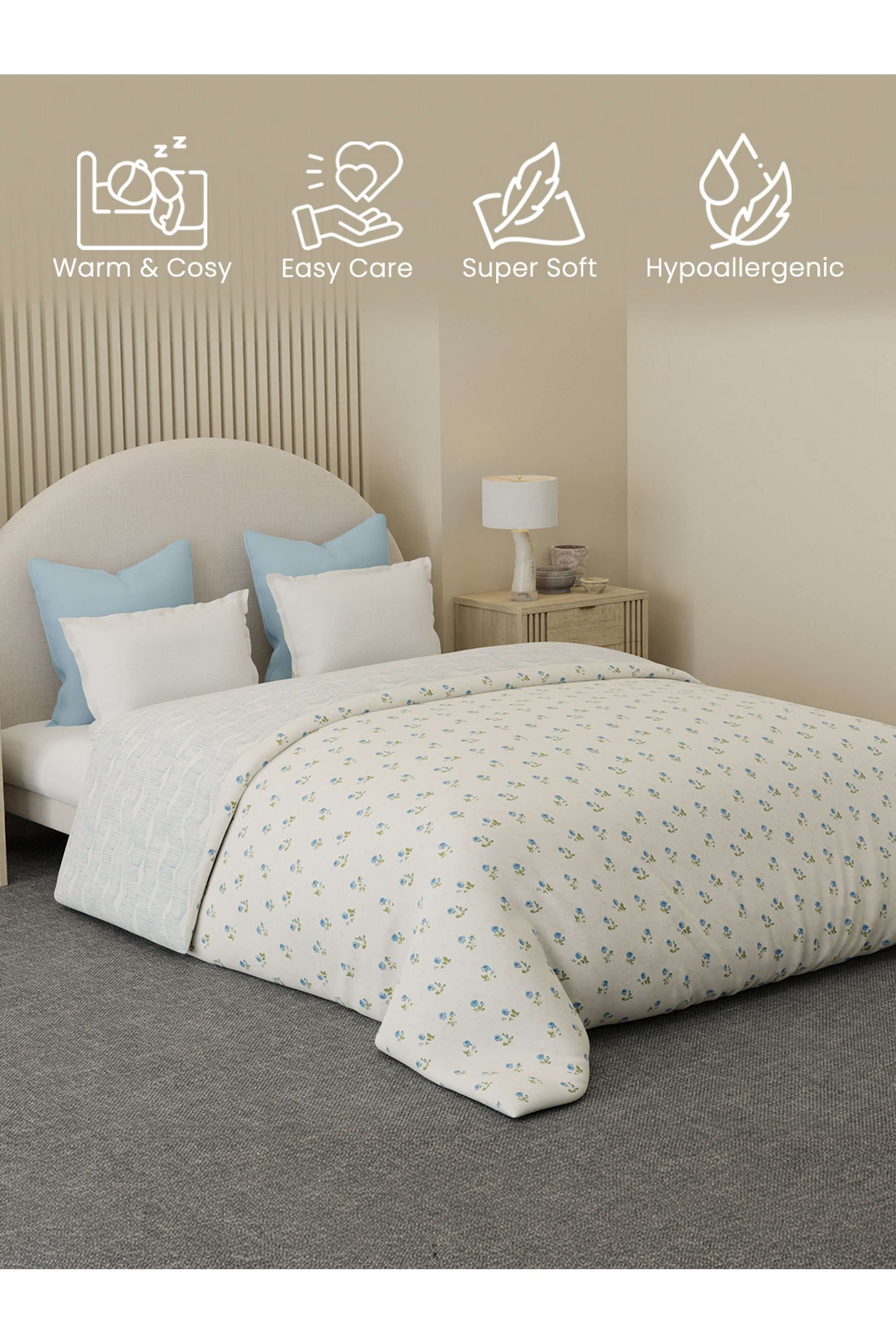 Cottage-Garden-100--Cotton-300-TC-Blue-Floral-Reversible-Double-Size-Comforter---Pack-of-1
