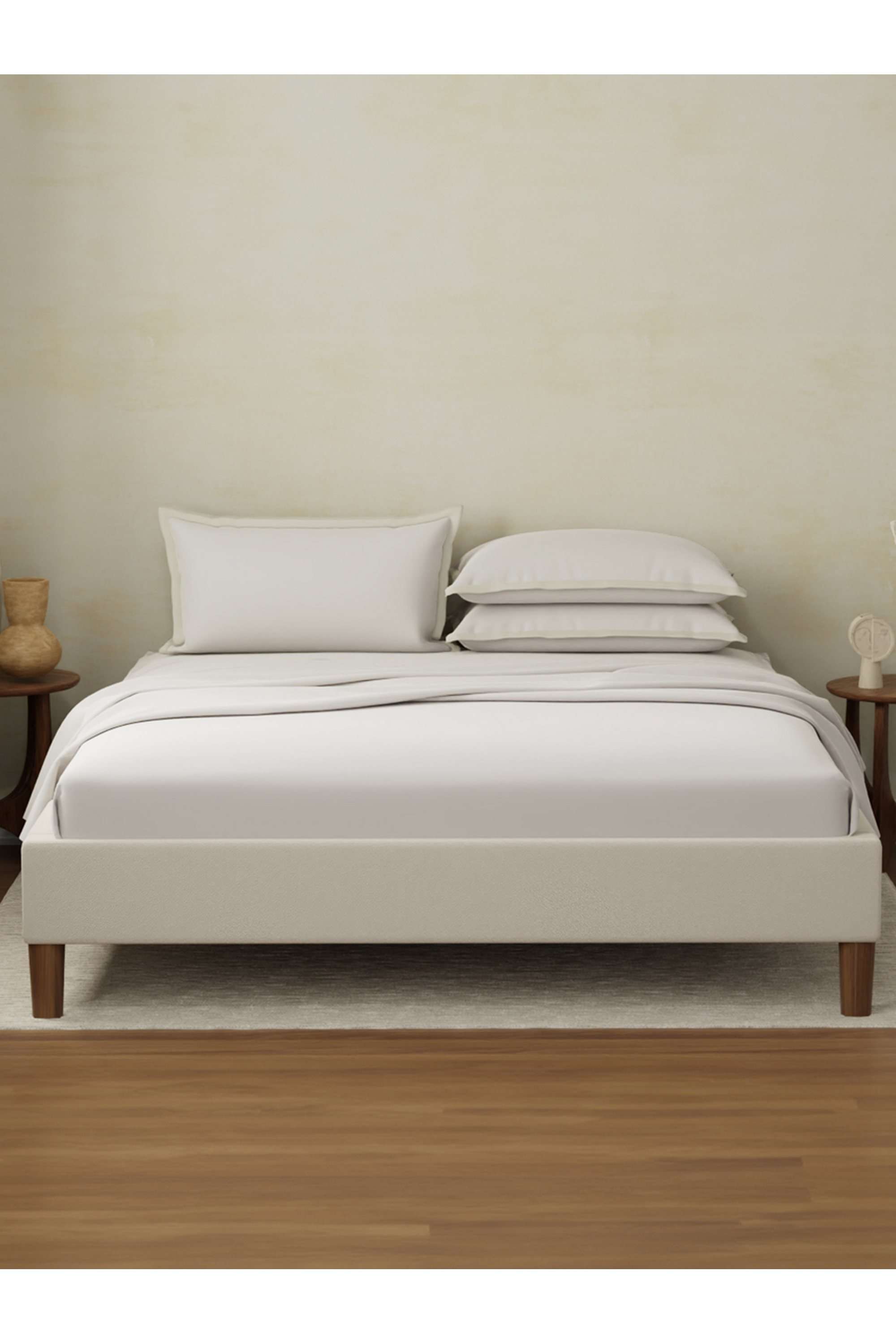 Cotton-Charm-400-TC-100--Cotton-Grey-King-Size-Dyed-Bedsheet-with-4-Pillow-Covers