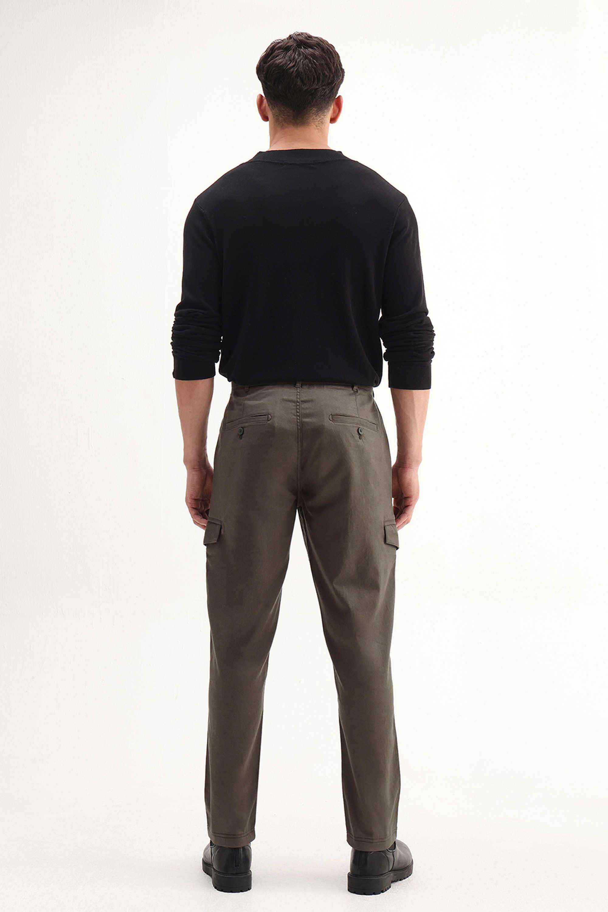 Solid-Cotton-Regular-Fit-Men-s-Casual-Trousers