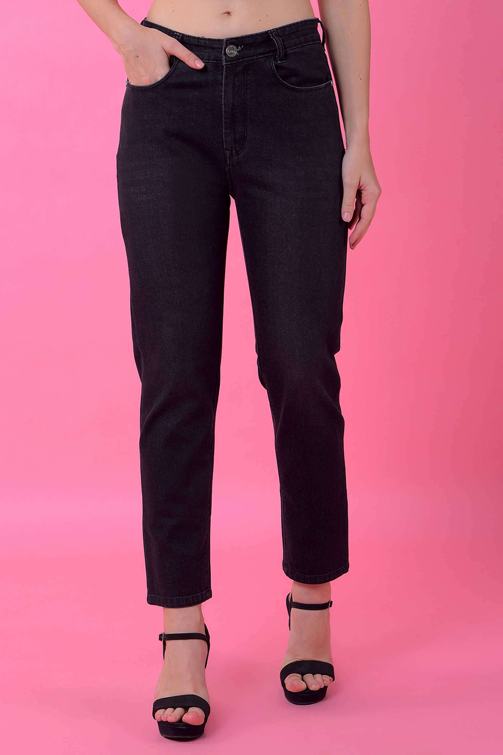 crimsoune club Blended Fabric Straight Fit Women's Jeans-picture-36