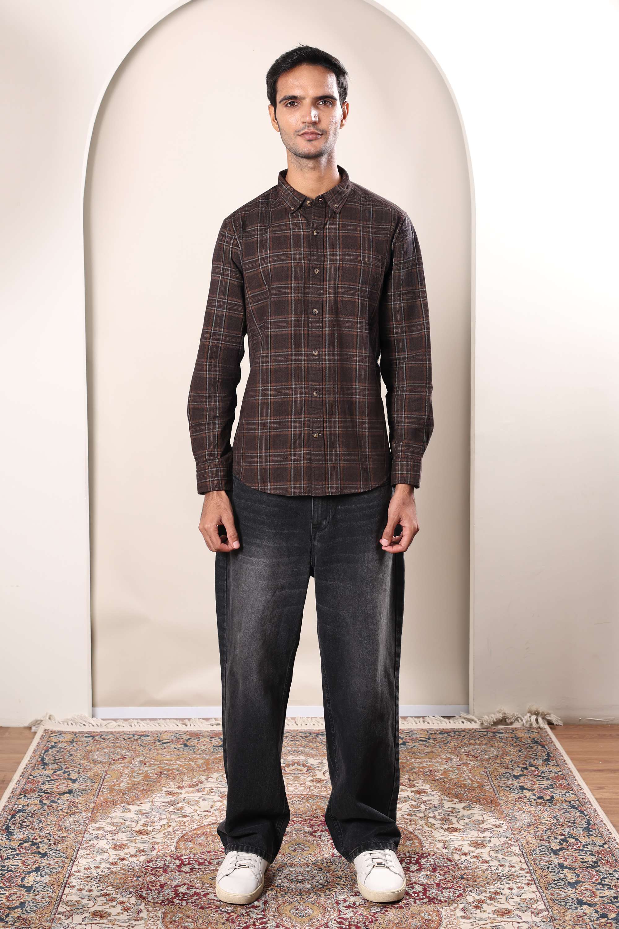 Checks-Cotton-Regular-Fit-Men-s-Casual-Shirt