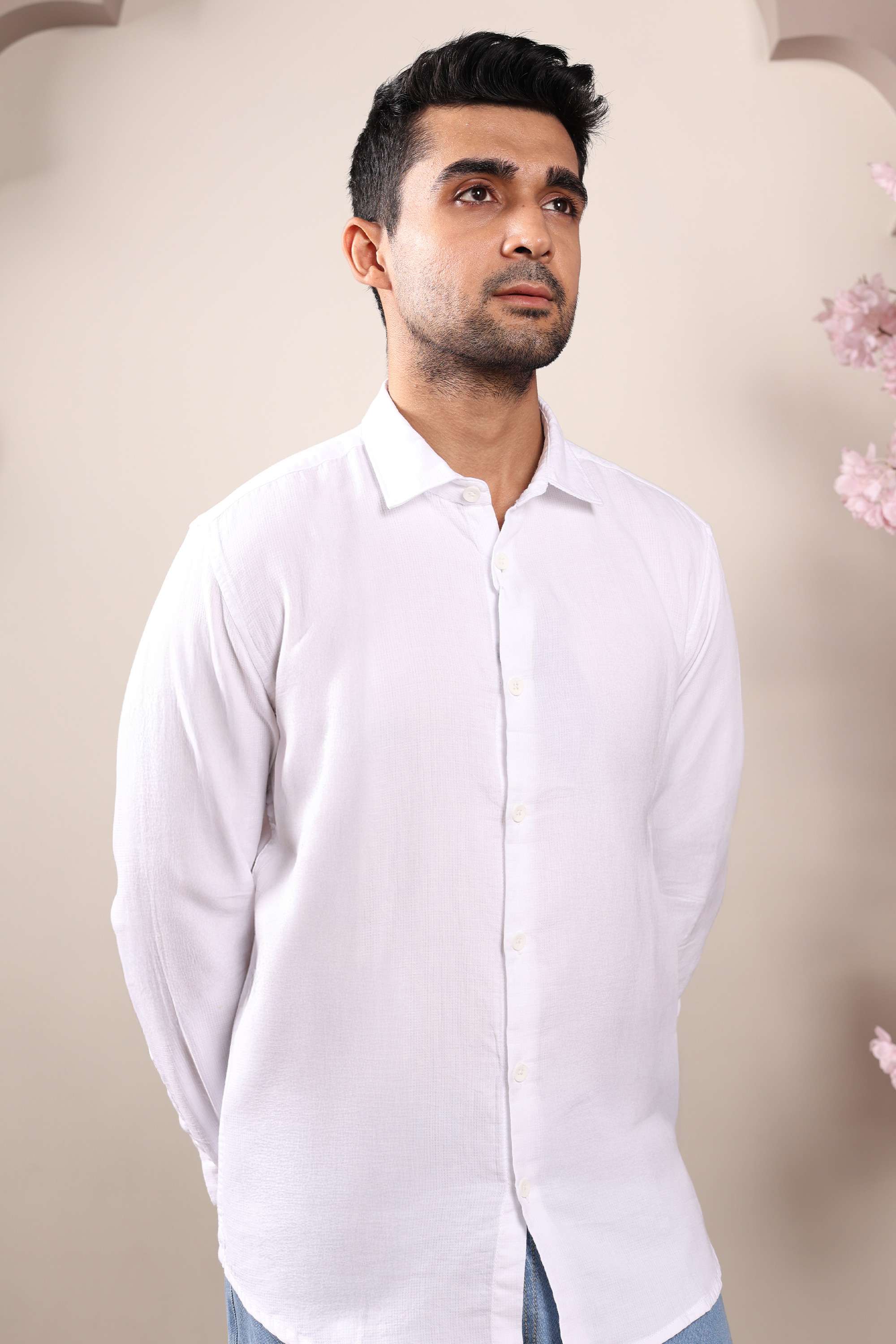 Blended-Fabric-Regular-Fit-Men-Shirt