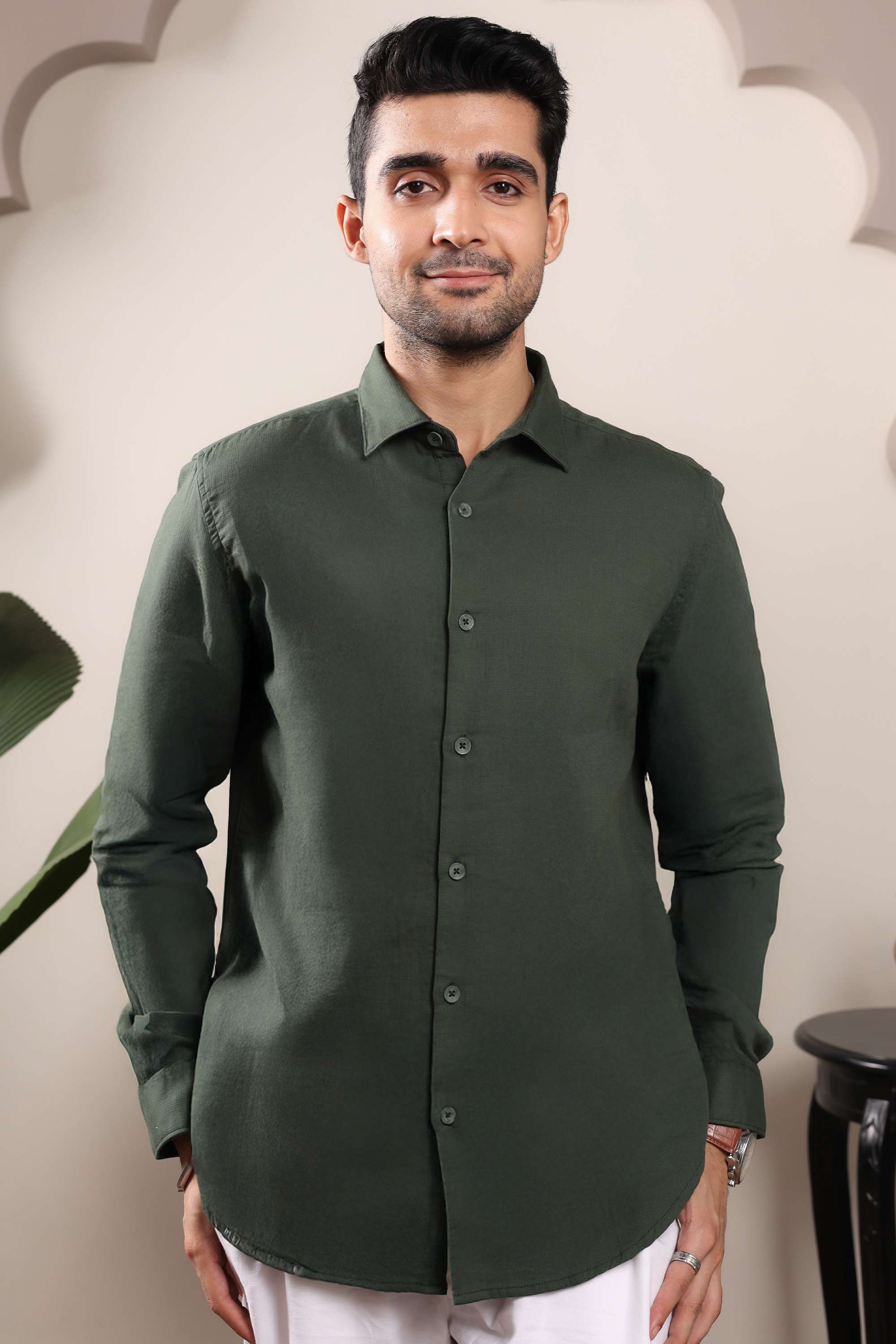 Blended-Fabric-Regular-Fit-Men-Shirt